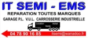 IT SEMI-EMS : Réparation P.L., V.U.L., carrosserie industrielle toutes marques. Achat, vente, location de camions. Tél : 04 78 90 16 85.